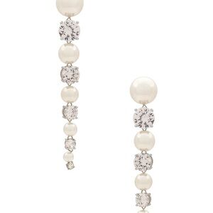 Retrofete Pearl and Crystal Drop Earrings